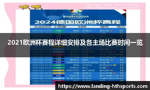 2021欧洲杯赛程详细安排及各主场比赛时间一览